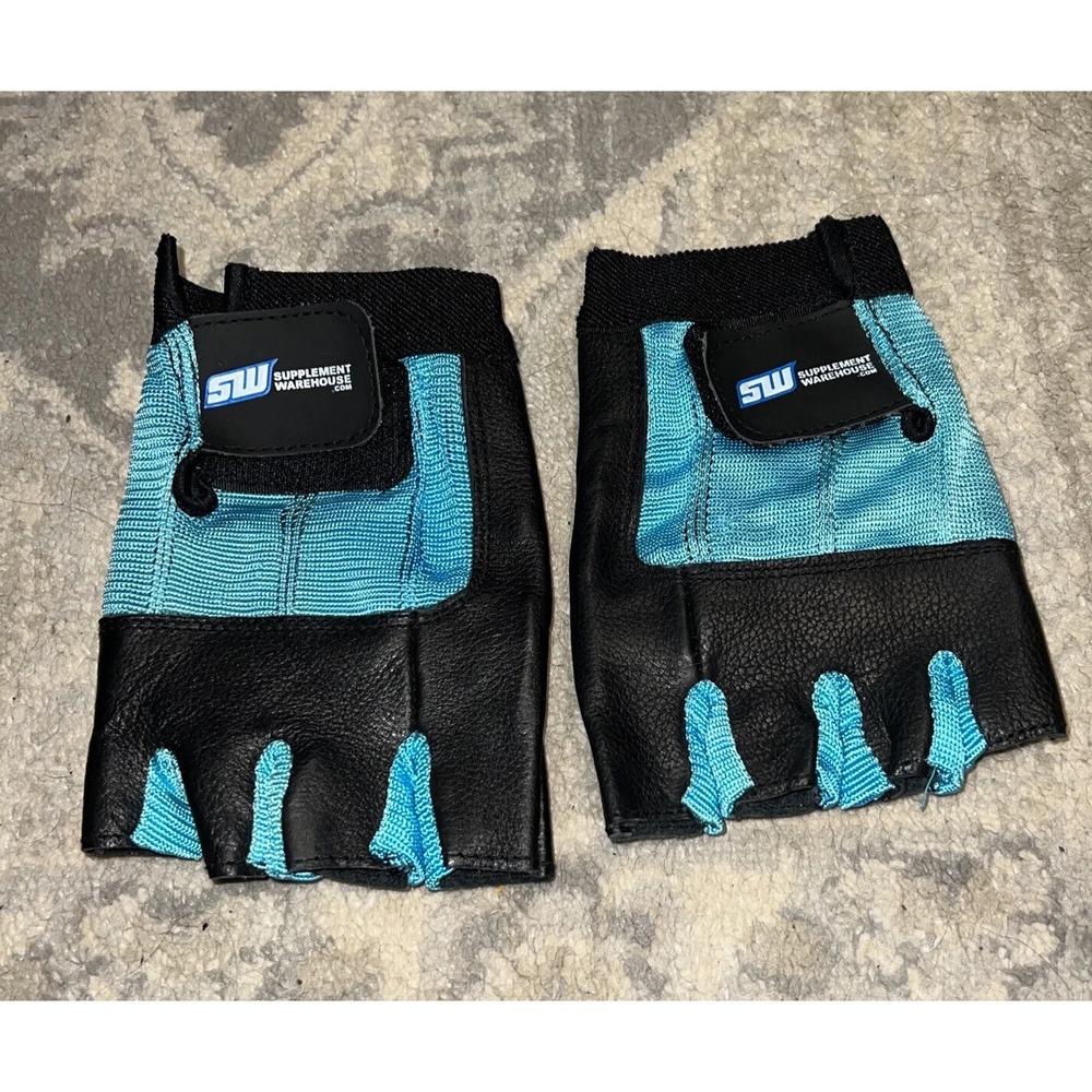 Supplement Warehouse‎ Fingerless Gloves Workout Weightlifting Size Medium Men's